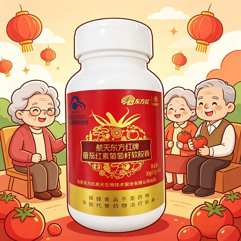 航天东方红牌番茄红素葡萄籽软胶囊原名航天东方红牌航辰软胶囊