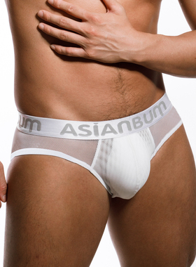 [拍3条69]Asianbum冰爽透气大网眼半透明性感情趣夜店风三角裤