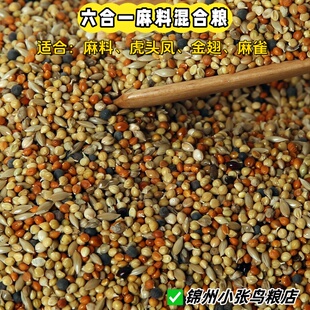 麻料金翅虎头风混合粮六合一 包邮十姊妹玉鸟鸟食混合真空包装