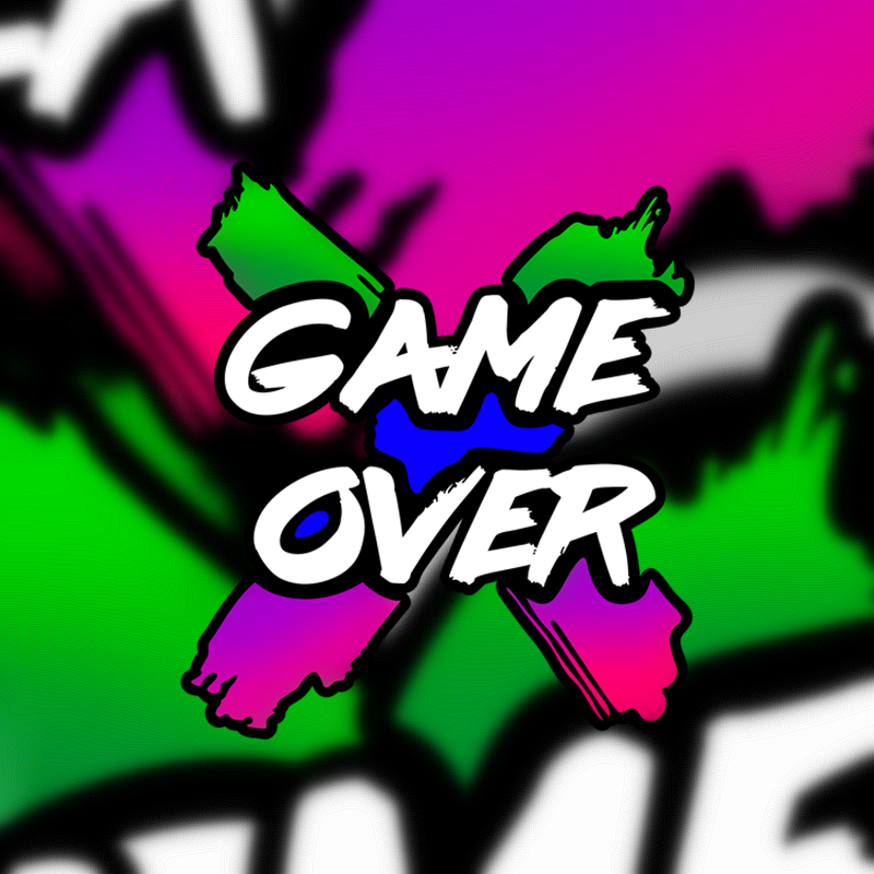 gameover个性创意车贴