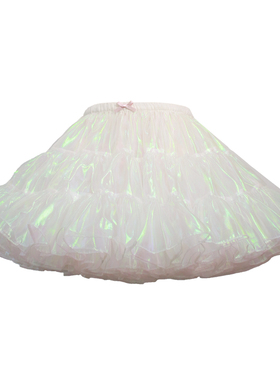 Catch you Catch me流光lolita裙撑原创a型镭射三层衬裙暴力裙撑