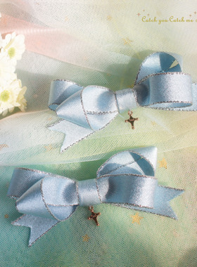 Catch you Catch me边夹奶fufu粉色lolita头饰发饰日系软妹蝴蝶结