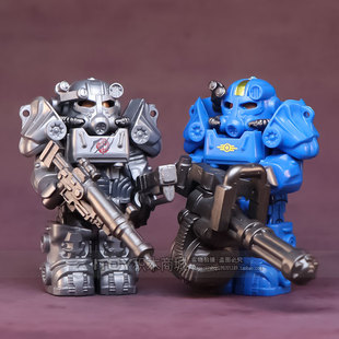 人仔玩具 中国原创积木T60动力机甲钢铁兄弟会辐射系列科幻DIY拼装