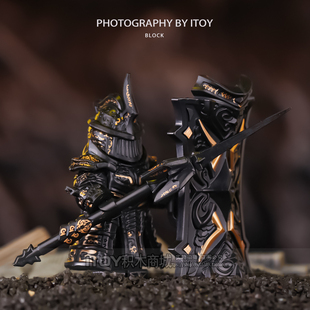 黑暗之魂高塔骑士暗狱幽金戟魂舞者守卫第三方积木人仔拼装玩具
