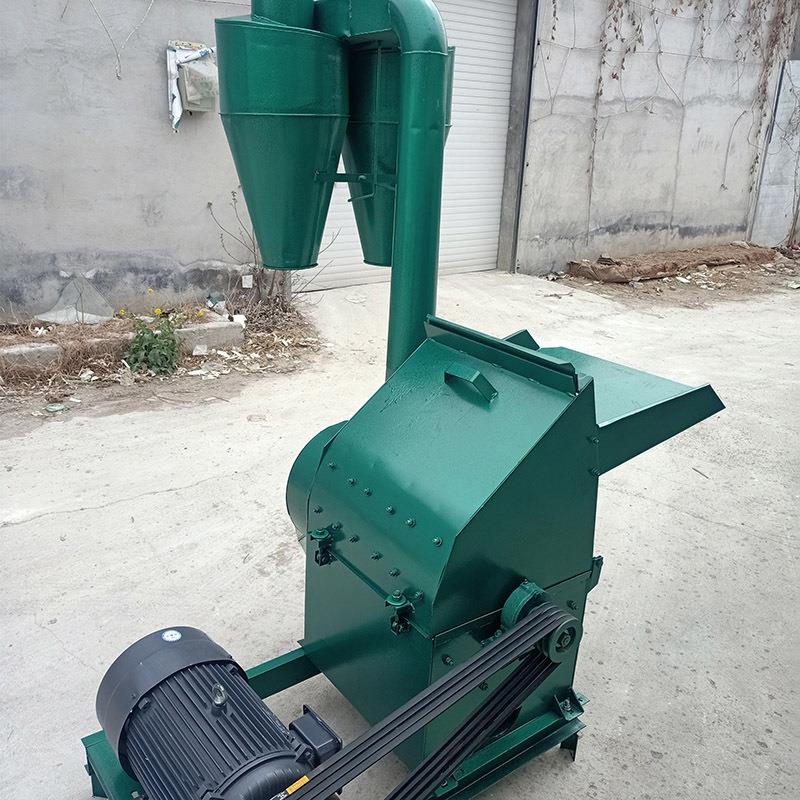 小型风机锤片式粉碎机 玉米粉碎颗粒机 家用电自动饲料粉碎机