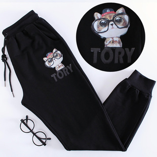 运动裤 胖mm2025卫裤 女宽松休闲裤 学生韩版 200斤百搭 长裤 春秋大码