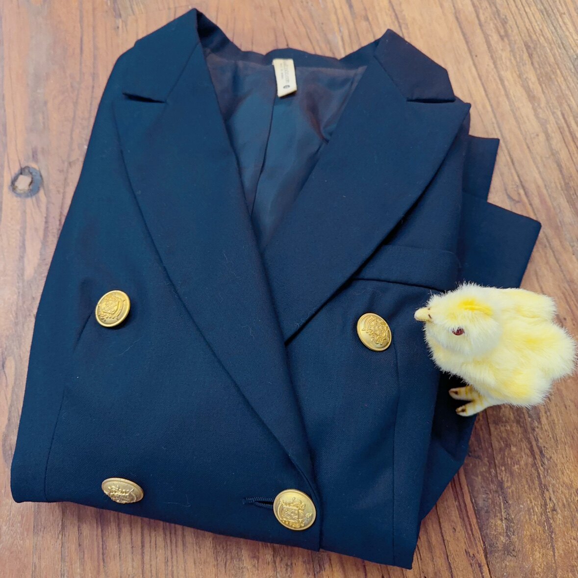 rom2高品质 外搭好物 配JK制服裙 有内衬 JK西装 复古双排扣外套