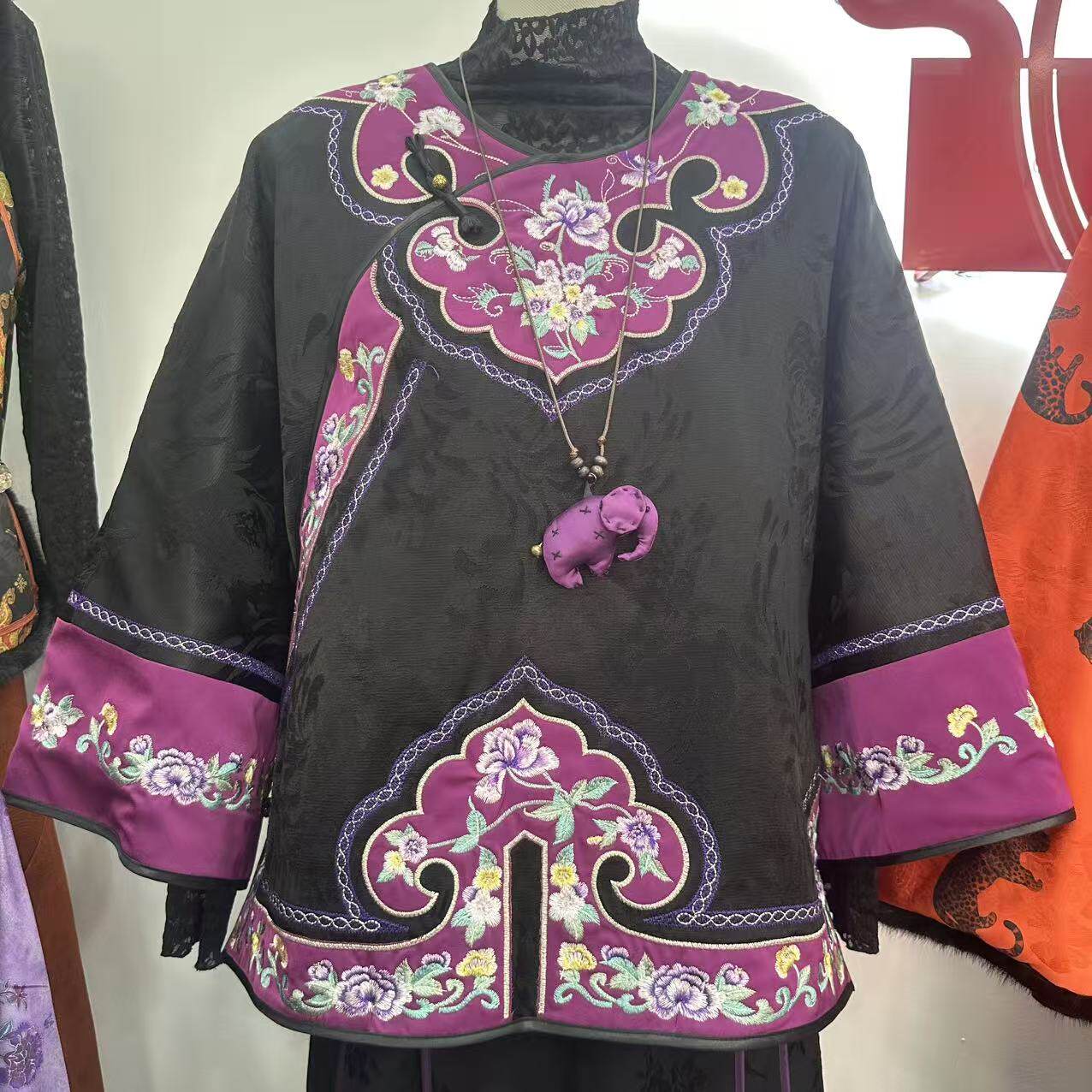 新中式秋冬宽松夹棉太太服上衣