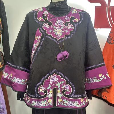 新中式秋冬宽松夹棉太太服上衣