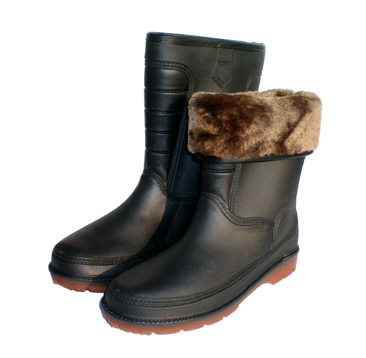 Chaussures - bottes caoutchouc homme pour hiver - semelle tendon - Ref 974282 Image 4