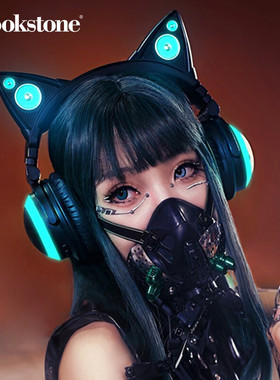 brookstone猫耳朵蓝牙耳机头戴式立体声音响抖音网红主播直播同款