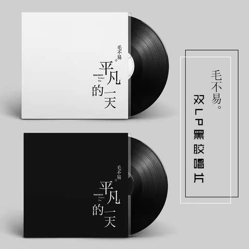 正版 毛不易专辑 平凡的一天 LP黑胶唱片 留声机12寸33转大碟唱盘