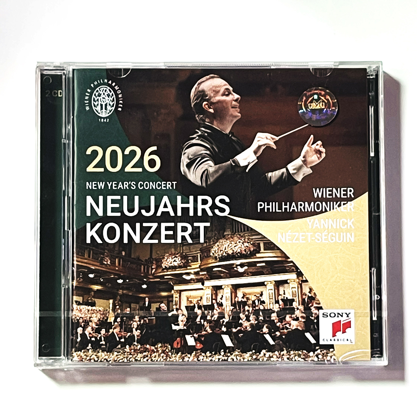 正版古典碟 2026年维也纳新年音乐会2CD 雅尼克指挥 欧版原装进口