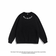 【高品质】SEANBYSEAN简约字母logo印花基础宽松圆领卫衣男女情侣