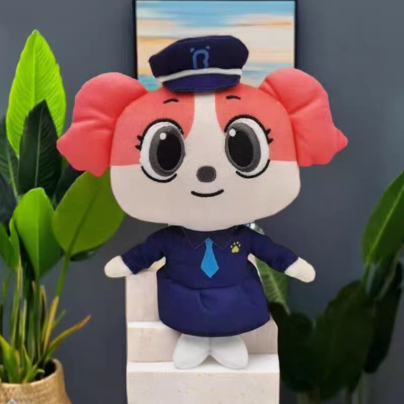 拉布拉多警长玩偶警察狗狗杜兵警员公仔毛绒玩具狗卡通玩具送礼物