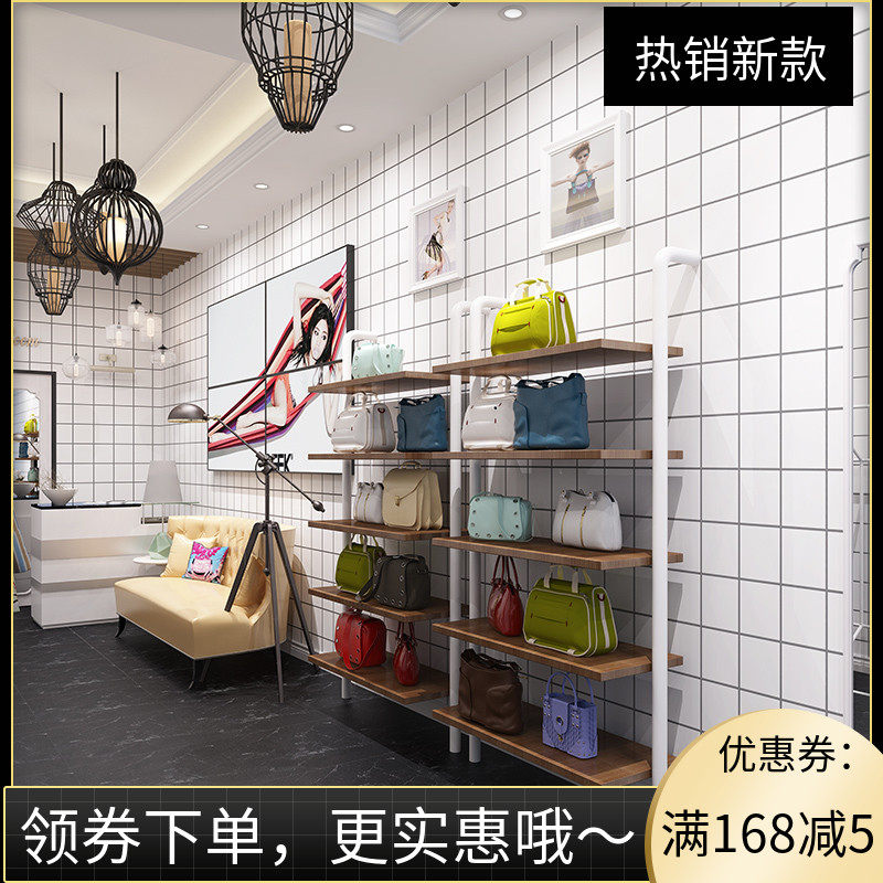 黑白格子墙纸 ins风北欧风格纯色简约灰色客厅卧室电视背景墙壁纸