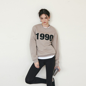 Decemarch 1990圆领重磅美式 复古卫衣休闲宽松两色套头上衣女