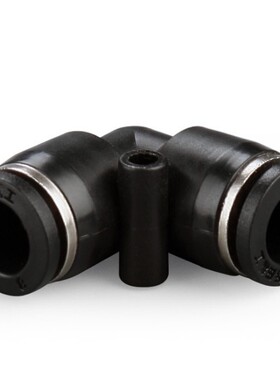 精品快插接头 中端黑色塑料弯头90°快速直角L型二通PV4 6 810 12