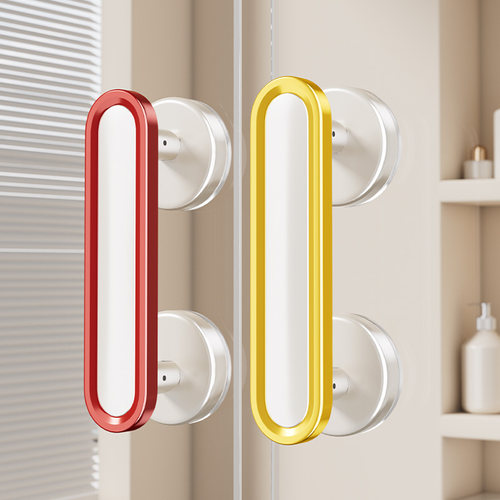 吸盘免打孔防滑拉手玻璃门橱柜