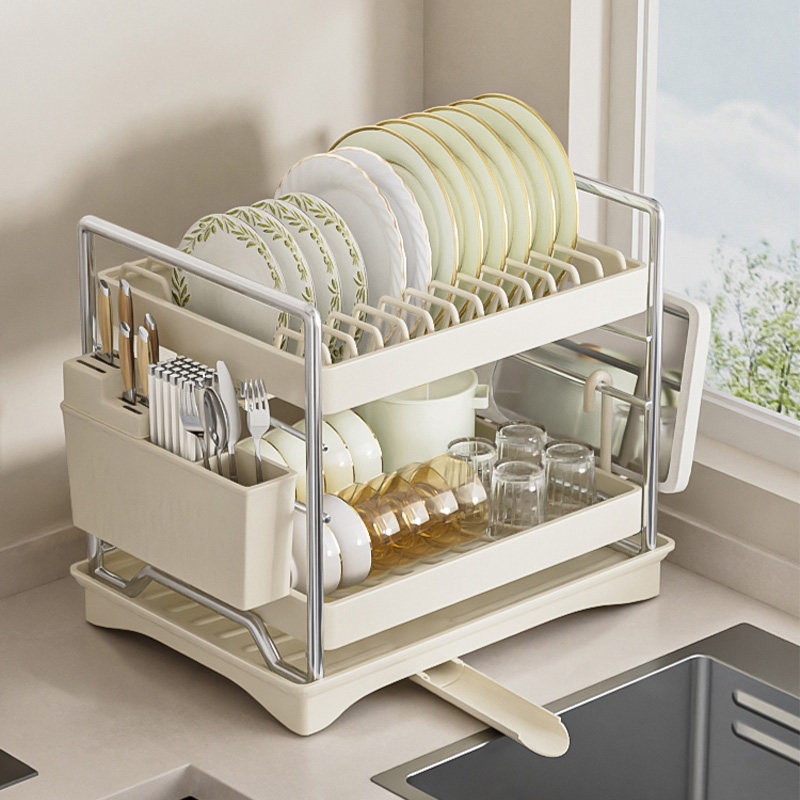 不锈钢碗碟收纳架厨房置物架2024新款沥水晾台面碗架碗筷盘置物篮,厨房/烹饪用具,碗架,淘宝优惠券,粉丝福利购,淘宝优惠卷