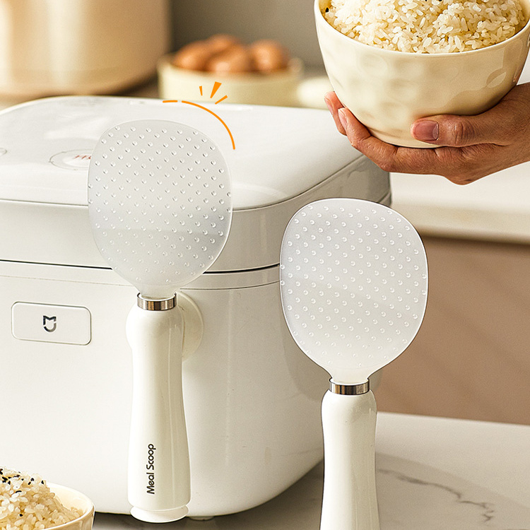 磁吸立式饭勺硅胶家用不粘米饭铲子勺子盛饭电饭煲食品级站立饭铲