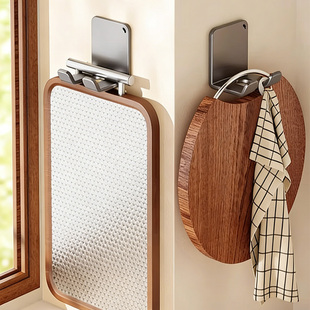 厨房菜板挂钩砧板置物架案板收纳挂架重物强力承重墙上壁挂免打孔