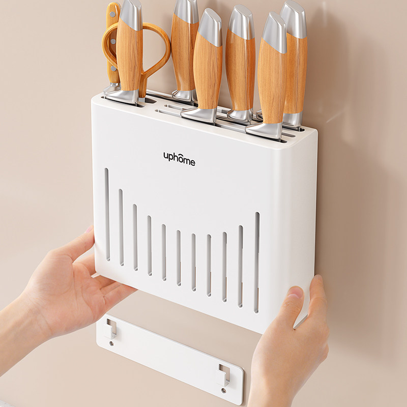 刀架置物架免打孔多功能厨房壁挂刀座刀具家用菜刀水果刀收纳神器图片