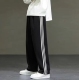 百搭直筒宽松休闲裤 纯棉运动裤 100%纯棉 秋冬男女同款