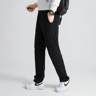 薄款 宽松休闲裤 男生运动裤 棉料卫裤 纯色秋冬长裤 百搭经典 男女同款