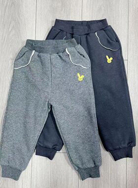 【青檬童年品牌】儿童秋冬加棉保暖卫裤加厚裤子 6859