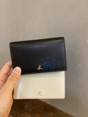 卡包名片包 香港專櫃代購agnes b.b字logo撞色真皮女款 22春夏新