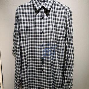 香港專櫃代購agnes b.HOMME經典格子氣質百搭長袖襯衫 24秋冬男裝