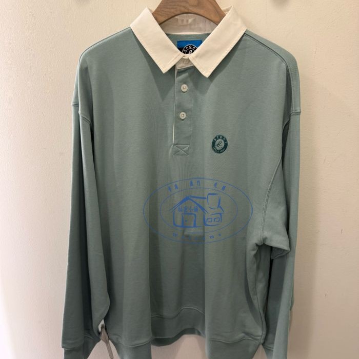 香港专柜代购agnes b.sport 時尚品牌logo長袖POLO領卫衣25秋冬男