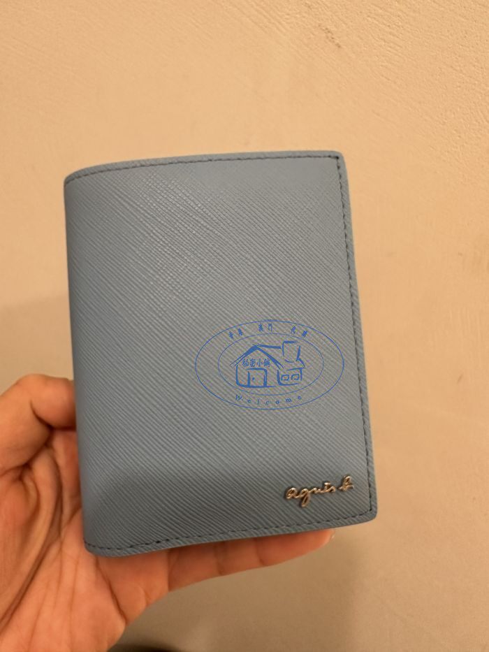 香港专柜代购agnes b.经典款品牌logo男女款证件卡套钱包 24秋冬