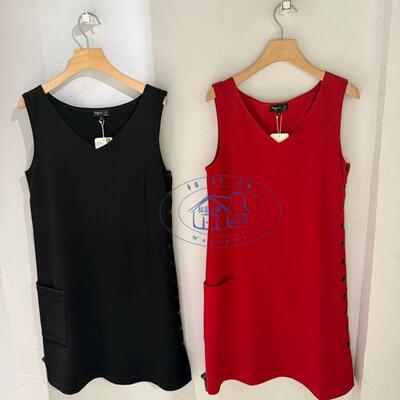 agnesb保证金色v领连衣裙