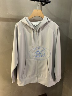 b.连帽刺绣logo长袖 agnes 24春夏 卫衣开衫 香港专柜代购