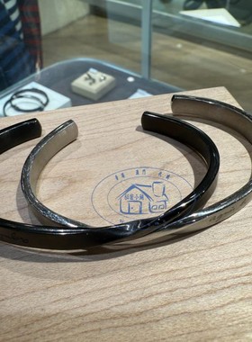 香港专柜代购Agnes b.不锈钢男裝情侶 Narrative 开口手鐲 25秋冬