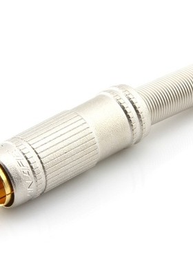 原装进口日本canare佳耐美F-09纯铜镀金RCA莲花音频信号接线插头