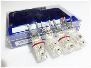 德国WBT 0681Cu纯铜版hifi发烧音响功放音箱喇叭线Y叉Y型插头铲子