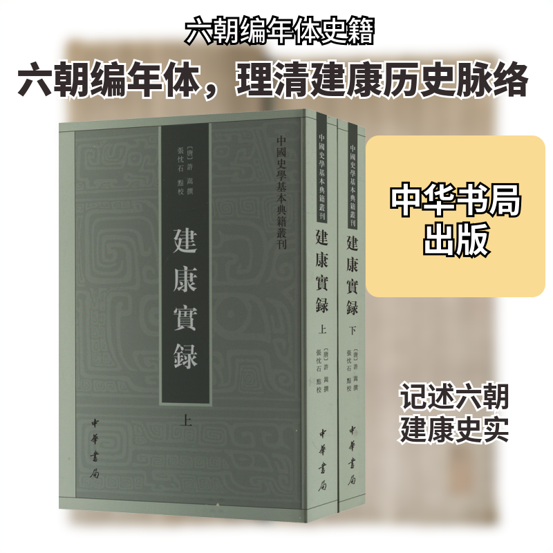 建康实录(全2册)[唐]许嵩,张忱石中华书局社会科学总论CX