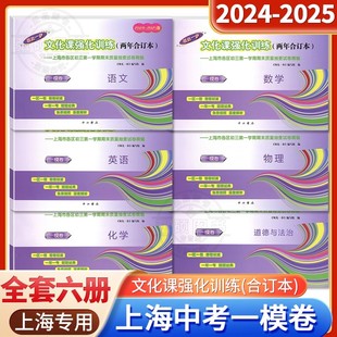 2025领先一步上海市各区初三期末质量抽查试卷精编 上海中考一模卷两年合订本语文数学英语物理化学含答案2024 2024 2025年版