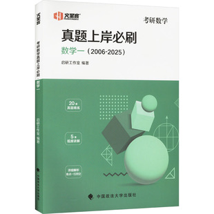 考研数学真题上岸必刷 数学一(2006-2025) 中国政法大学出版社 启研工作室 编 考研(新)QG