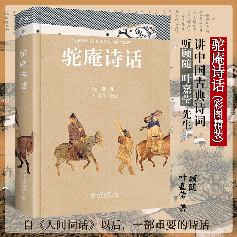 驼庵诗话（彩图精装本）听顾随 叶嘉莹先生讲中国古典诗词 再现人间词话之后诗心之美 北京大学出版社 正版书籍  CX