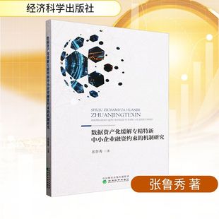 数据资产化缓解专精特新中小企业融资约束的机制研究 经济科学出版社 张鲁秀 著 经济理论QG