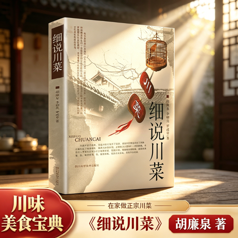 细说川菜 四川科学技术出版社 胡廉泉 李朝亮 罗成章 著 着重是传统川菜的味型和烹饪技法 川菜美味食谱书籍正版 饮食营养 食疗 QG