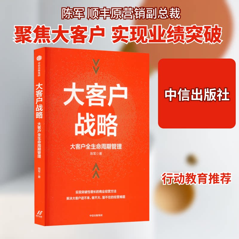 大客户战略 大客户全生命周期管理陈军 著中信出版社管理QG