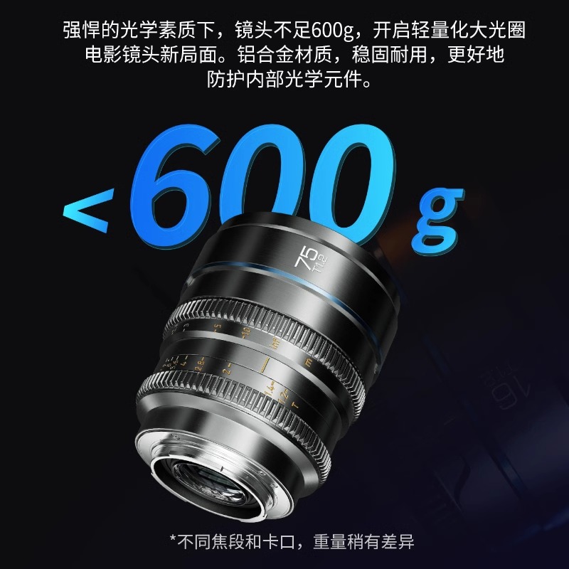 思锐夜行者24mm T1.2手动电影镜头35半画幅大光圈人像短视频E卡口