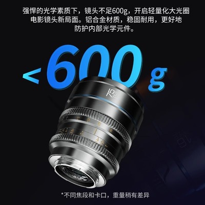 思锐75mmF1.8微单电影镜头