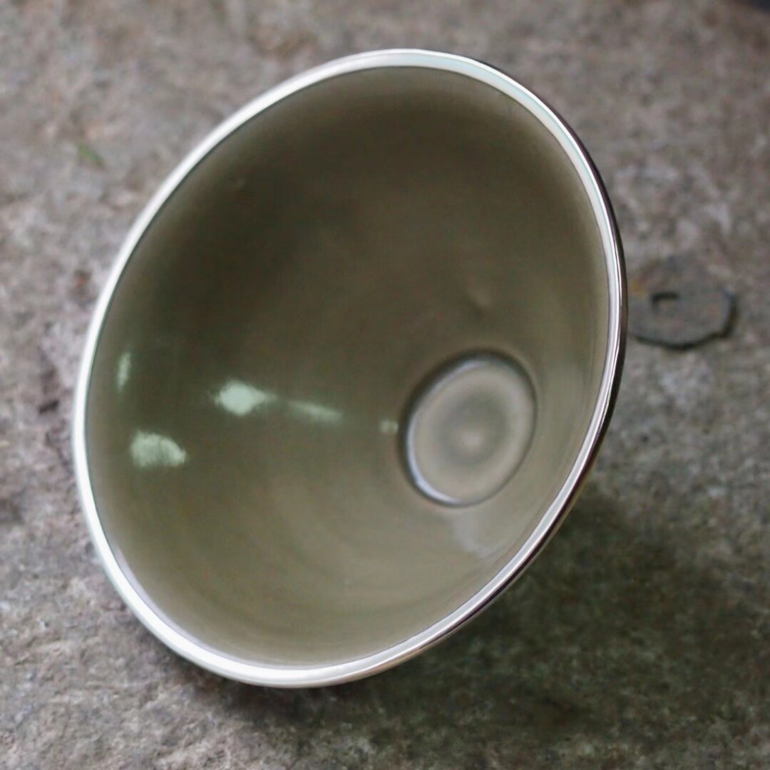 瓷器茶盏建盏紫砂壶主人杯包金包银加工包口边包边包银口一片包口