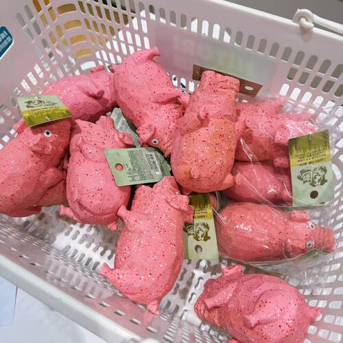 NITORI宜得利 宠物狗狗发声玩具 艺术小粉猪好多会叫的猪狗狗爱玩